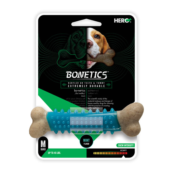 Hero Bonetics™ dental bone chew toy for medium dogs