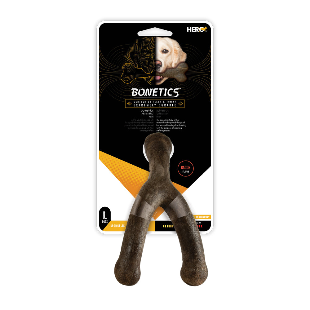 Hero Bonetics™ wishbone dog chew toy for large dogs