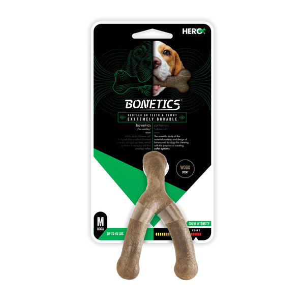 Hero Bonetics™ wishbone dog chew toy for medium dogs