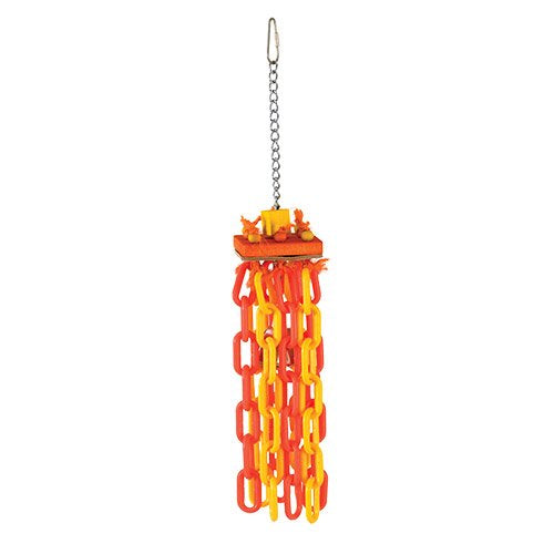 Large chain dangler bird cage toy
