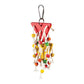 Double beaded triangle bird cage toy