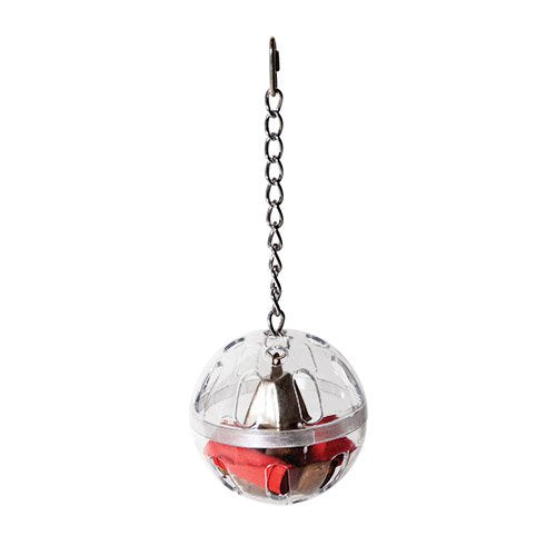 Bird foraging ball with bell for birds