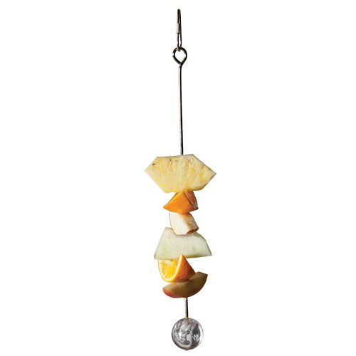 Skewer toy for fun food for birds