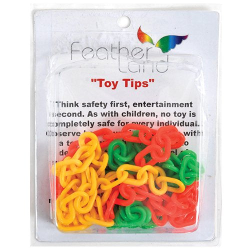 1" link plastic chains for DIY bird toys