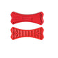 Red small bone toy for dogs